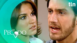Julián le reprocha a Lucrecia que no le haya dicho la verdad | Mi Pecado Capítulo 36 (Parte 2) | tln