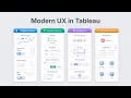 Modern UX in Tableau Build App-Like Interactive Dashboards