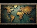 Turn Your TV Into Art Antique World Map Atmosphere Silent Visual Display