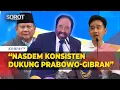 Surya Paloh di HUT Nasdem: Partai Tetap Dukung Prabowo-Gibran, Mudah-mudahan Konsisten