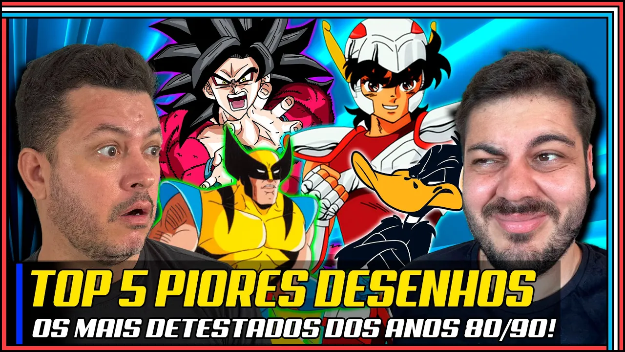 TOP 5 Piores desenhos animados do passado - Com Nerd Show!