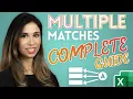 Find Multiple Match Results in Excel Easier Solution For ALL Excel versions