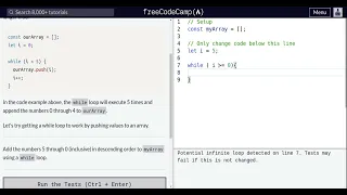 Lesson 96 Basic JavaScript Iterate with JavaScript While Loops