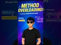 Java Method Overloading Explained Method Overloading vs Overriding Java Tutorial for Beginners