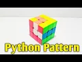 How To Make Python Pattern In 3x3 Rubik s Cube With Layer By Layer Denote