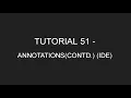 Java Programming Tutorial 51 - Annotations in Java in English