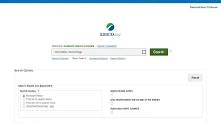 EBSCOhost Basic Search