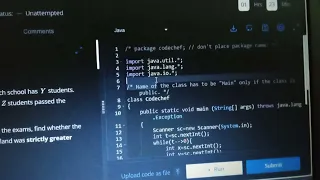Exams java codechef solution