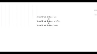 undefined index in php