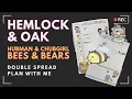 Hemlock Oak Monthly and Weekly Layouts Plan with me Hubman Chubgirl Bees Bears