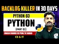 Python 03 Python Part 03 CS IT DA GATE 2025 Crash Course