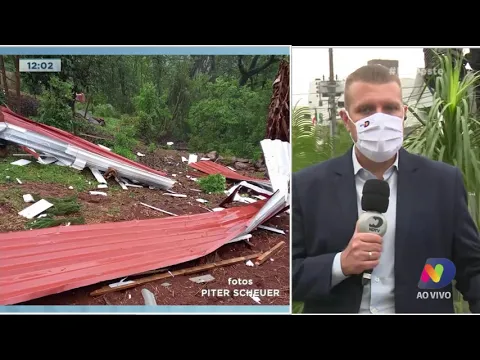 Temporal no Oeste: Defesa Civil distribui centenas de lonas, região registrou 1.900 raios em 12h