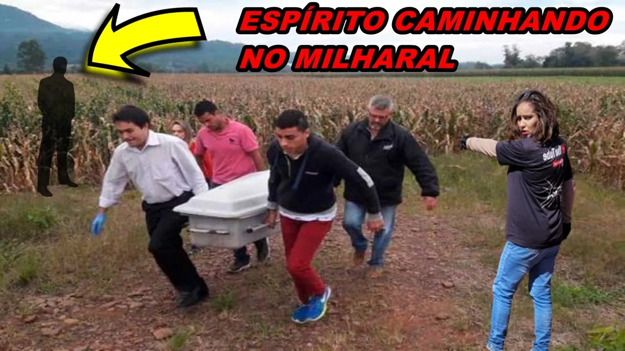 CÂMERA ESTAVA GRAVANDO BEM NA HORA QUE ESPÍRITO CAMINHA EM MILHARAL