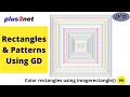 Drawing rectangles patterns using different thickness and colours using imagerectangle in PHP GD