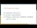 How to edit a in command line using FFMPEG 2023