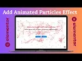 How to Add Animated Particles Effect in WordPress with Elementor Free Plugin