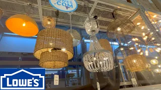 LOWE S LIGHTING FIXTURES LAMPS CHANDELIERS SHOP WITH ME SHOPPING STORE WALK THROUGH