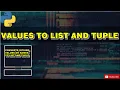 Python program which accepts a sequence of numbers from user and generate a list and a tuple