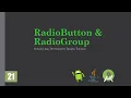Android Bangla Tutorial 21 RadioButton RadioGroup Java Beginner Android App Development