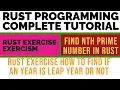 Rust Programming Complete Tutorial Rust Exercise On Nth Prime Number From Exercism Part 43