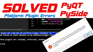 Python C C SOLVED ALL QT Platform plugin errors ERRORS Could not load the QT platform plugin