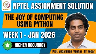 The Joy of Computing using Python Week 1 Assignment Solution - Jan 2026