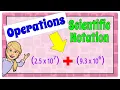 Add Subtract Multiply Divide in Scientific Notation 8 EE A 4 Grade 8 Math