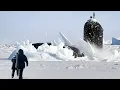 Gigantic US Navy Submarine Breaks Through Thick Ice After Underwater Mission