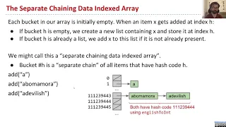 Hashing 5 Separate Chains and Hash Tables