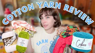 the BEST and WORST yarn REVIEWING over 10 COTTON YARNS