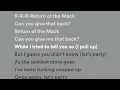 Post Malone, Mark Morrison, Sickick - Cooped Up / Return Of The Mack (Lyrics)