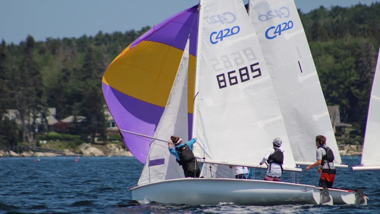 C420 Sailing in Southport Maine