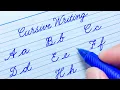 Cursive writing a to z for beginners Cursive abcd Cursive handwriting abc Cursive writing abcd