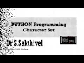 Python Programming - Character Set