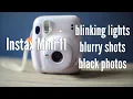 How to Fix Fujifilm Instax Mini 11 Common Problems Black Photos Blurred Photos and Blinking Lights