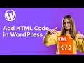 How to Add HTML Code in WordPress Gutenberg Classic Editor Elementor Tutorial