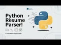 Resume Parser Using Python and NLP Extract Skills Education and Experience Full Project