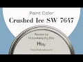 Crushed Ice SW 7647 White Paint Coordinating Colors Trim Colors That Go With Undertones