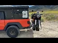 Overlanding with Harbor Freight 600 lb capacity Motorcycle hitch carrier review