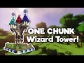 Minecraft Wizard Tower in ONE CHUNK Tutorial