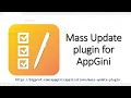 Installing and using Mass Update plugin for AppGini