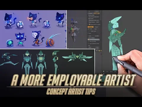 Download MP3 How to be a more EMPLOYABLE artist in Video Games - Concept Artist tips.