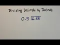 Dividing Decimals by Decimals - Basic Math Review MathTeacherGon