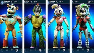 Withered Glamrock Animatronics FNAF AR Workshop Animations