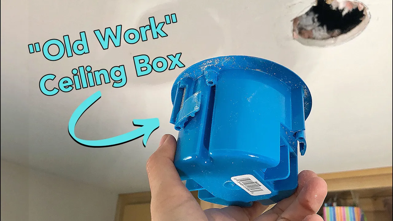 How to Install an Electrical Ceiling Box for a Light Fixture