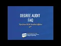 Degree Audit FAQ