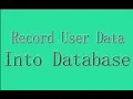 Save data from html form into database