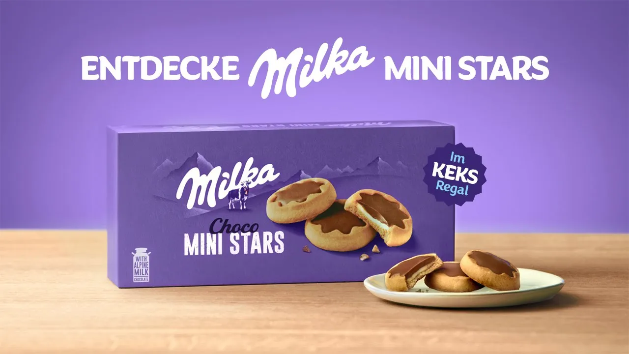 Milka — Milka KEKSE - Knusprige Kekse mit Alpenmilch Schokolade (YouTube video ad)