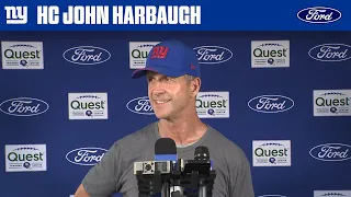 Coach Harbaugh on Isaiah Likely s impact on the offense New York Giants