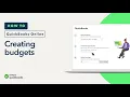 How to create budgets in QuickBooks Online